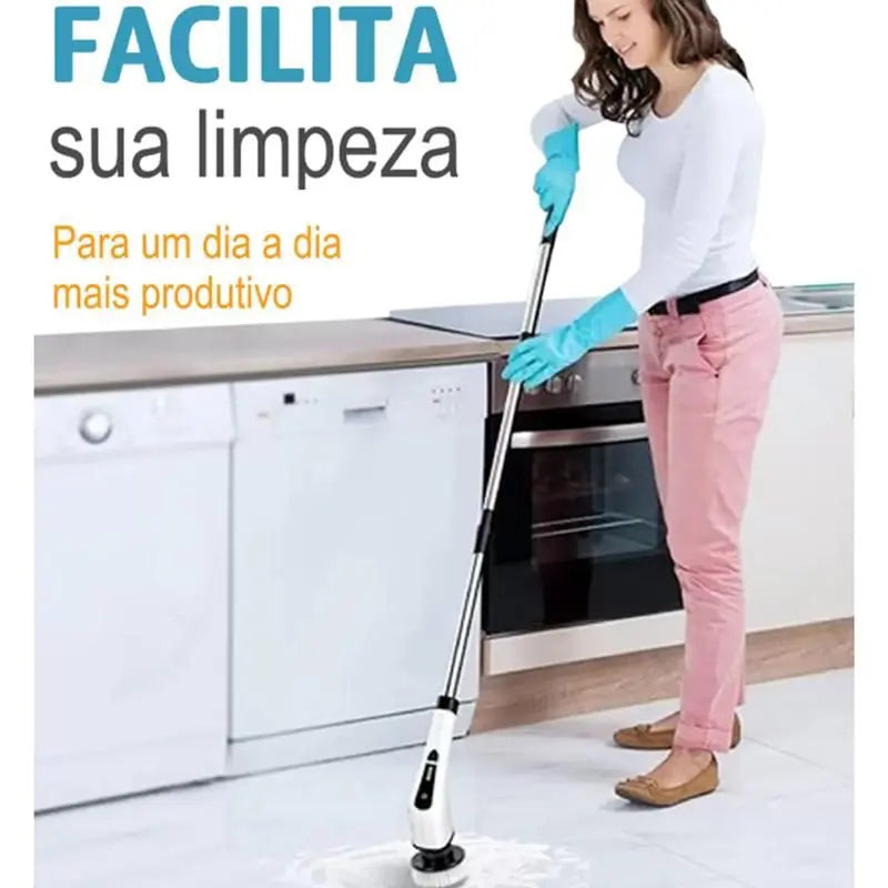 Escova de limpeza elétrica, Purificador elétrico, Ferramentas De Limpeza De Sala, Cozinha E Banheiro Gadgets, 9 em 1